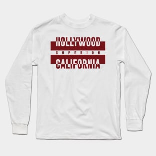 Hollywood California Long Sleeve T-Shirt